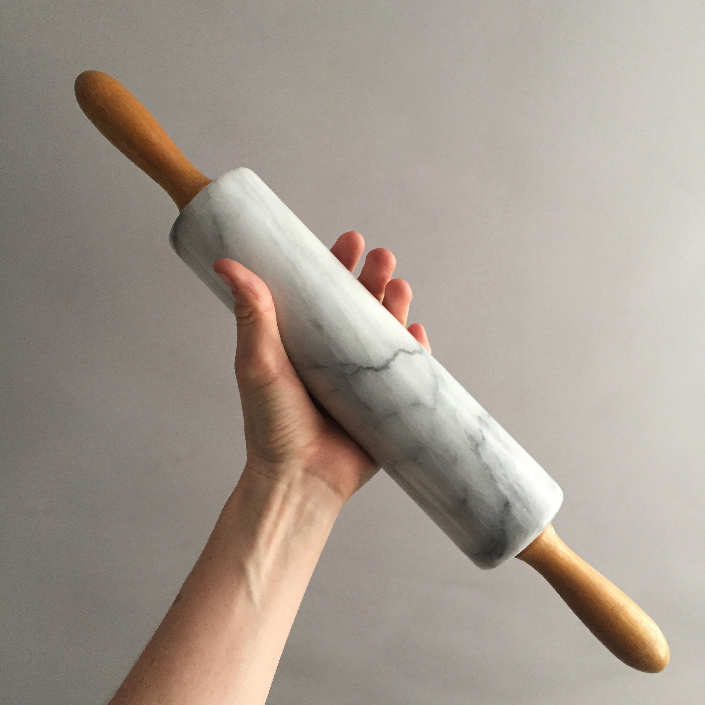 Marble rolling pin