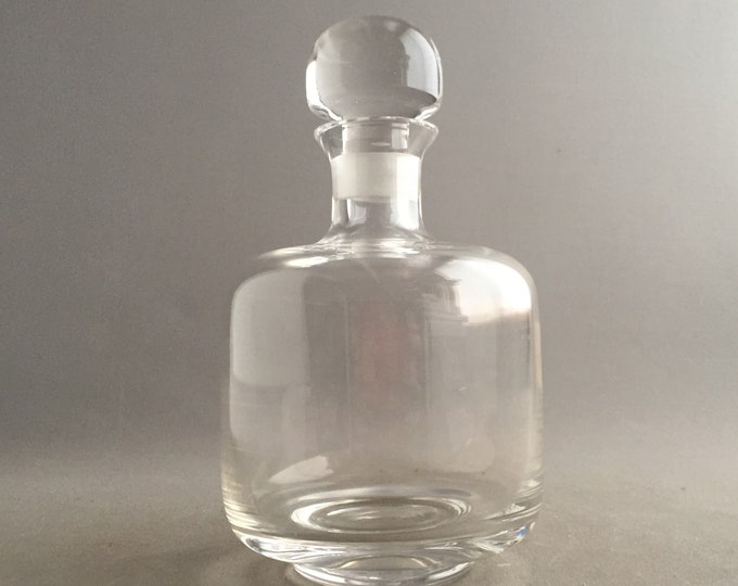 modernist crystal decanter