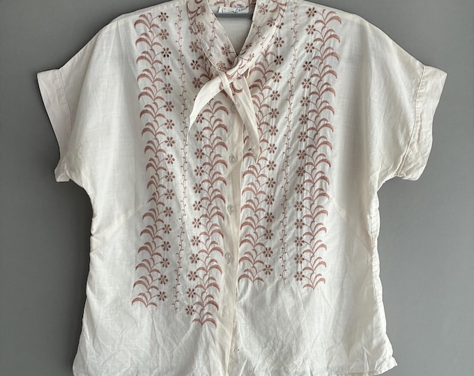 1950 cotton blouse