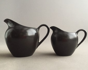 little black meakin ceramic jug set
