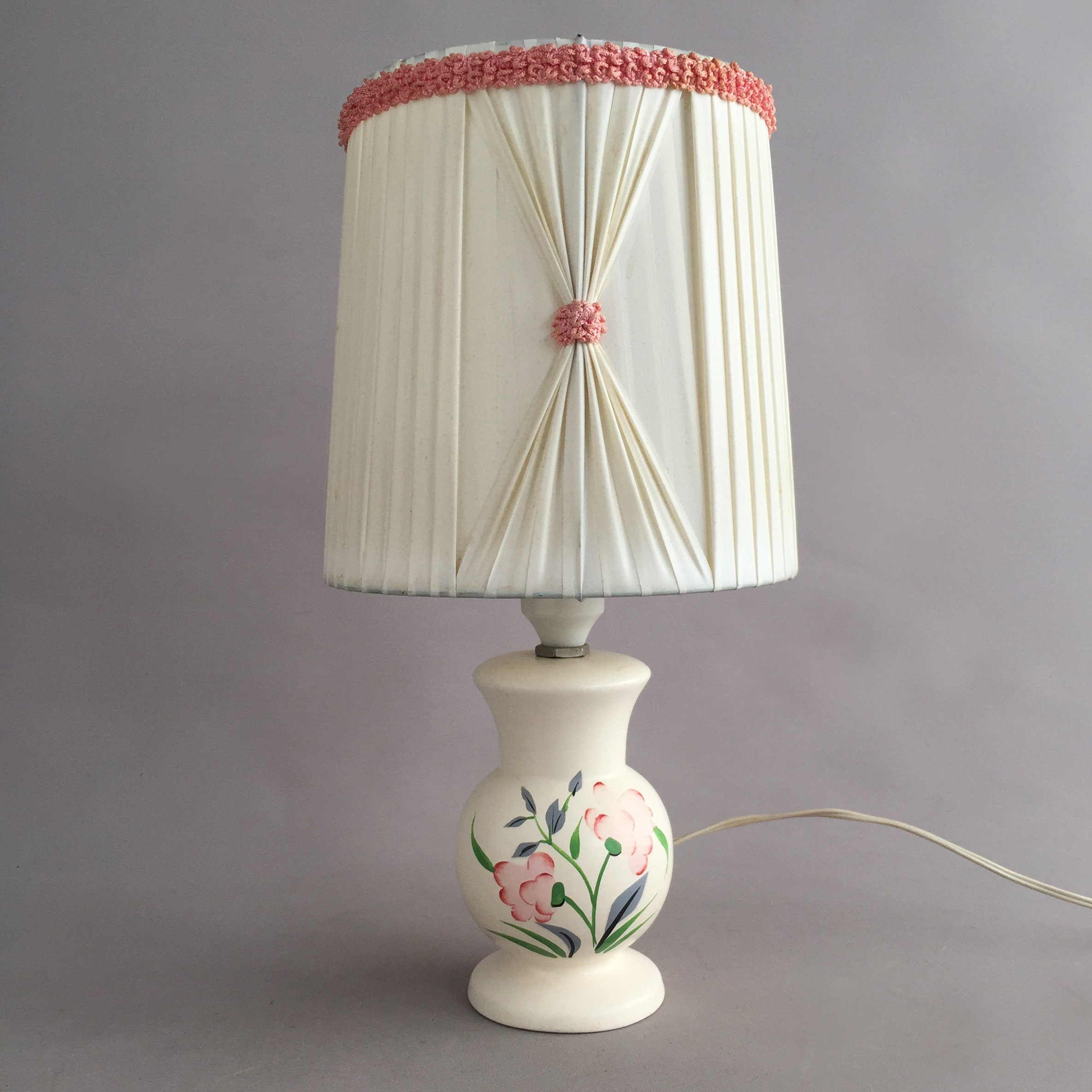 1950s lamp base and shade