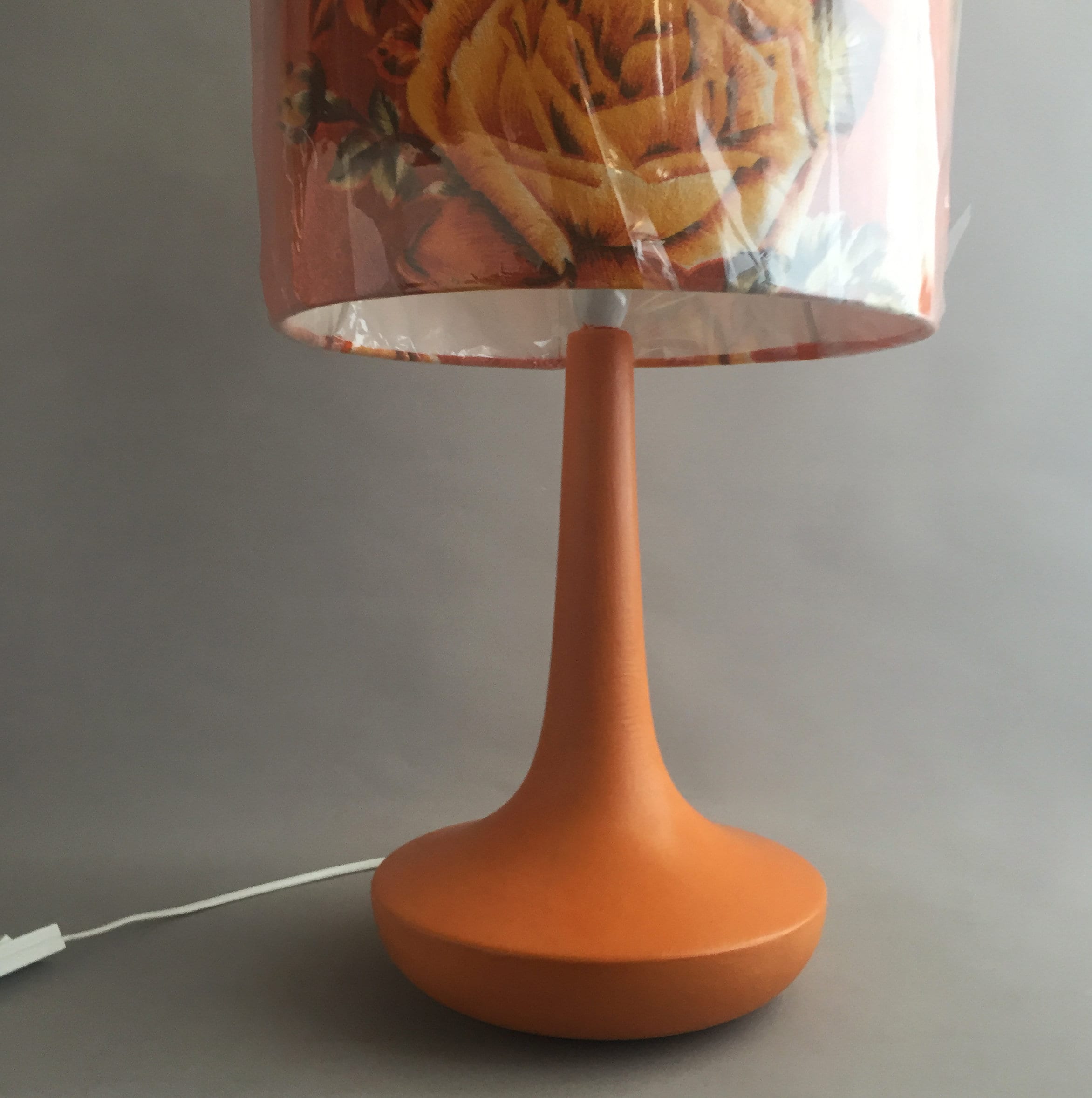 Funky Table Light With 1950s Fabric Lampshade Etsy UK
