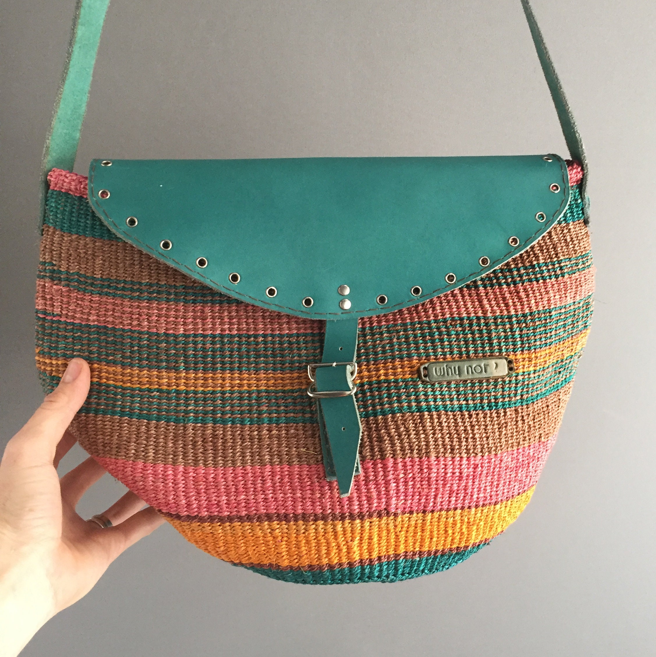 woven basket bag