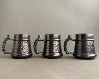 Prinknash ceramic tankards x 3