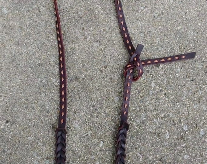 SALE Horse Leather Futurity Knot Headstall Rawhide Braided Bosal Horse