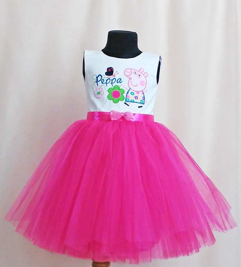 Suave rosa Tutu Peppa pig vestido de cumpleaños Peppa pig | Etsy