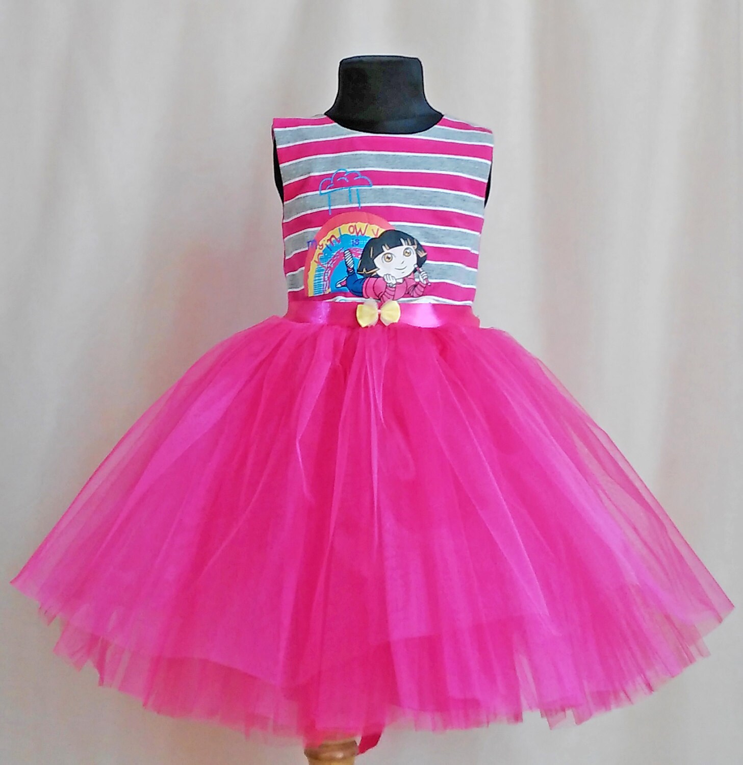 Dora Hot Pink Birthday Dress Dora Girls Clothing Dora Party | Etsy