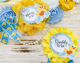 Rubber Ducky Baby Shower Maternity Sash, Duck Baby Shower Sash for Mom to be, Duck Theme Sash for Baby Shower, Duck Maternity Sash