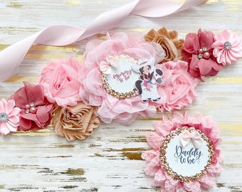 Girl Cowboy Maternity Sash, Cowgirl Baby Shower Sash, Pink Cowboy Cowgirl Sash, Pink Rodeo Maternity Sash, Rodeo Baby Shower Sash, Rodeo