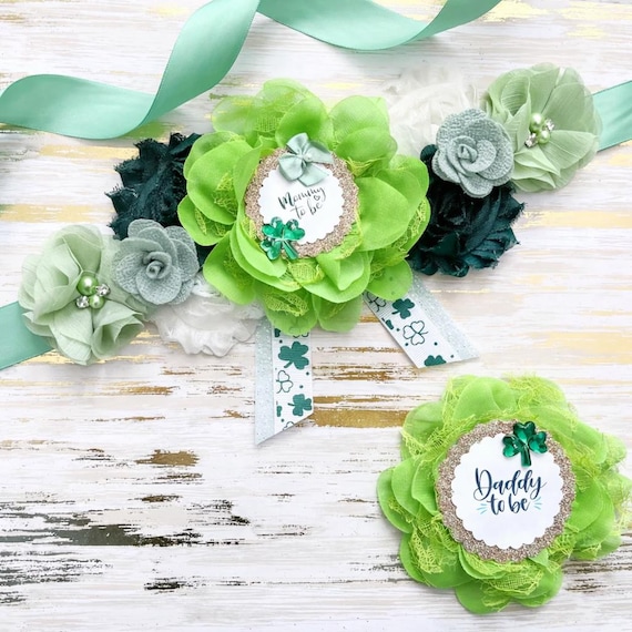 Baby Shower Maternity Sash Irish St Patrick display picture 2