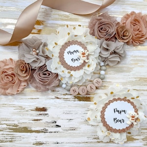 Teddy Bear Baby Shower Mom to be Maternity Sash, Teddy Bear Baby Shower, Maternity Sash, Mommy to be Sash, Baby Shower Sash, Brown