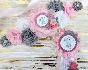 Pink Elephant baby Shower sash, Pink Elephant theme baby shower, Mommy to be Sash for Baby shower, Baby Shower Sash, Elephant Shower