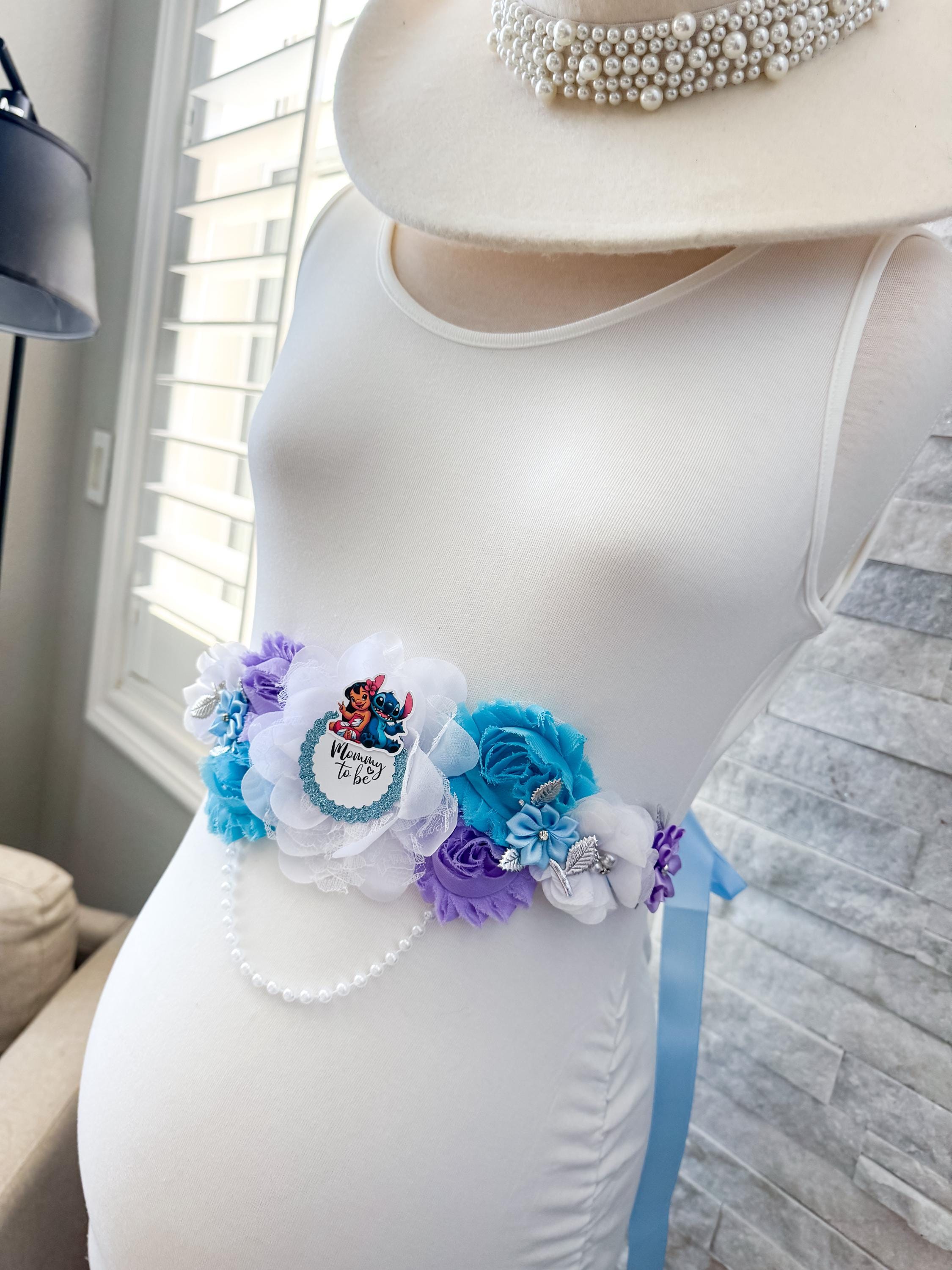 Maternity sash set 517 Pink Mommy to Be Maternity Sash, Pink Maternity Sash for  main image 4