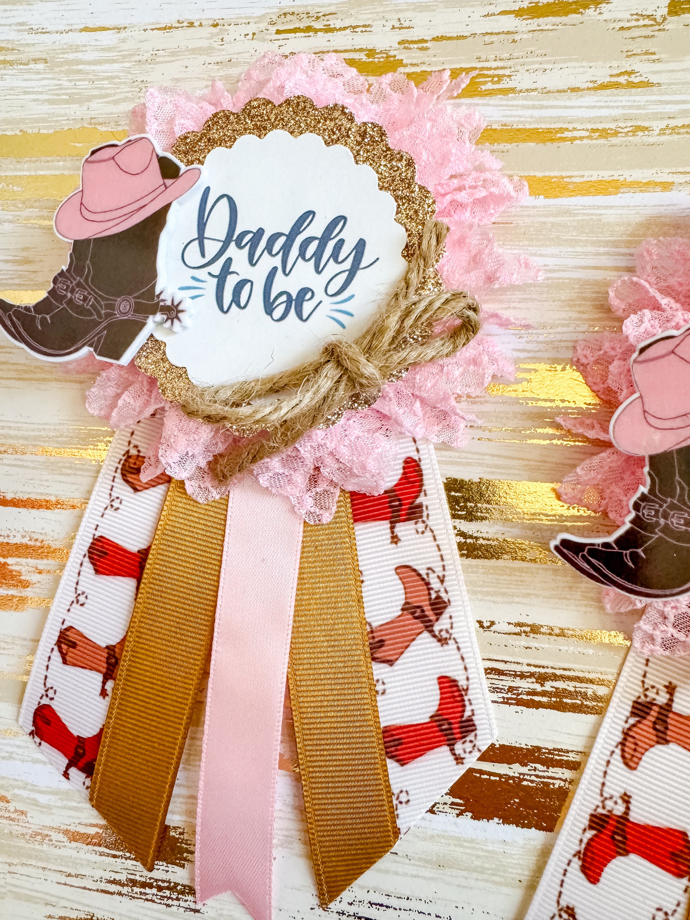 Pink Cowgirl Baby Shower Pins, Cowgirl Baby Shower Pins for Mommy to Be ...