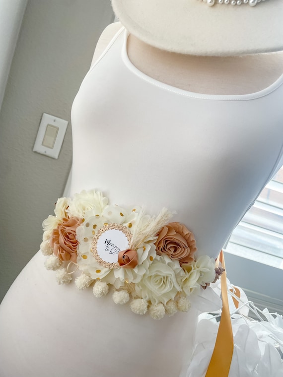 Boho Baby Shower Sash, Mommy to Be Sash, Minimalist Baby  display picture 1