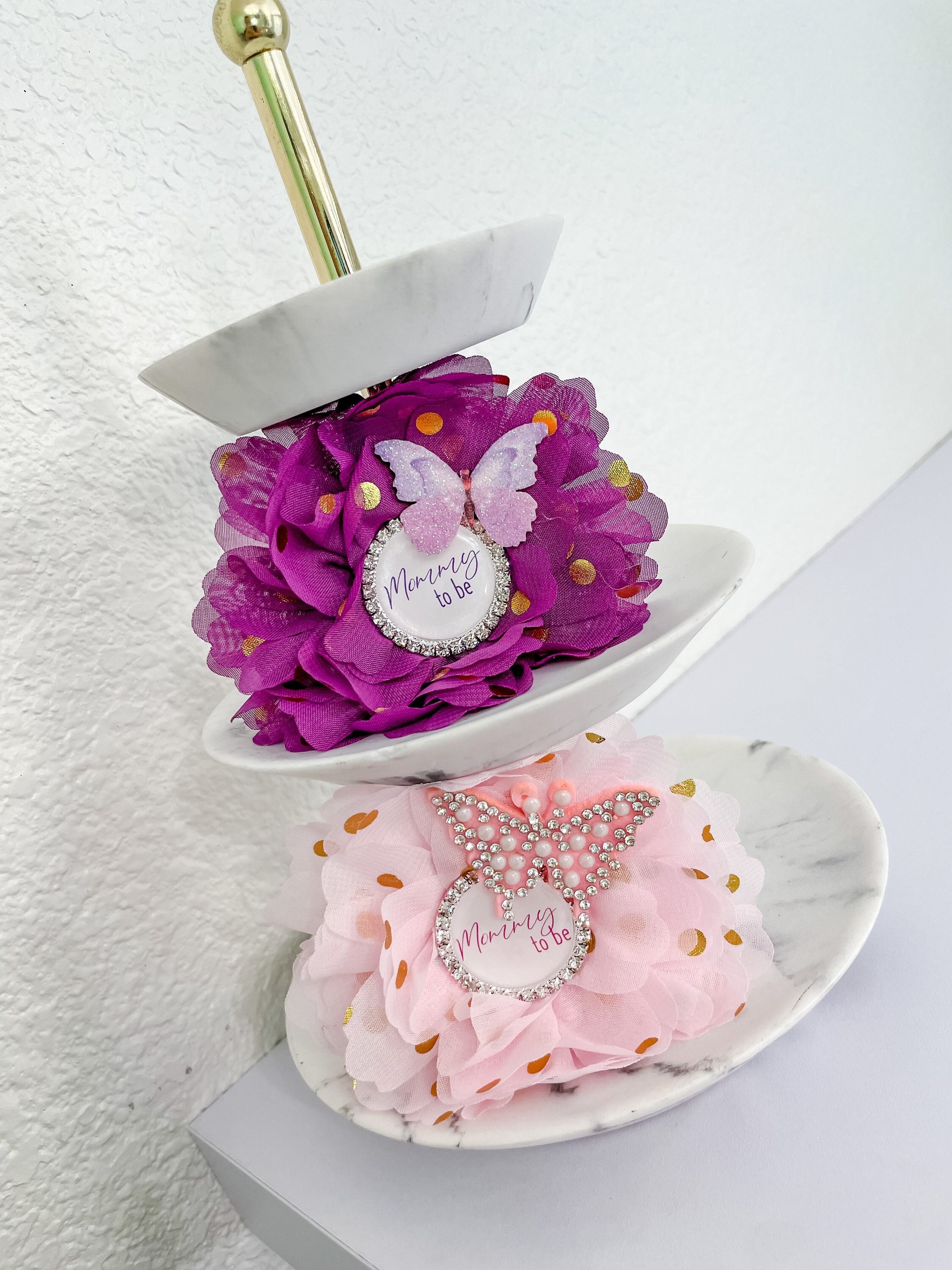 Butterfly Baby Shower Pins Pink Butterfly Baby Shower Pin Etsy