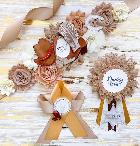 Maternity Sash Set Personalizados Safari Baby Shower Sash ,safari Maternity Sash ,safari Baby  main image 4