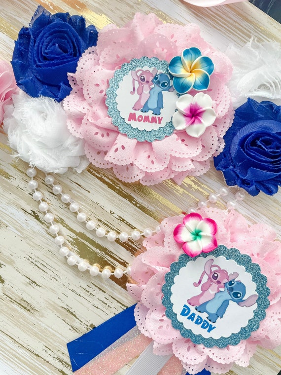Stich and Angel Baby Shower Mommy to Be Maternity Sash  display picture 3
