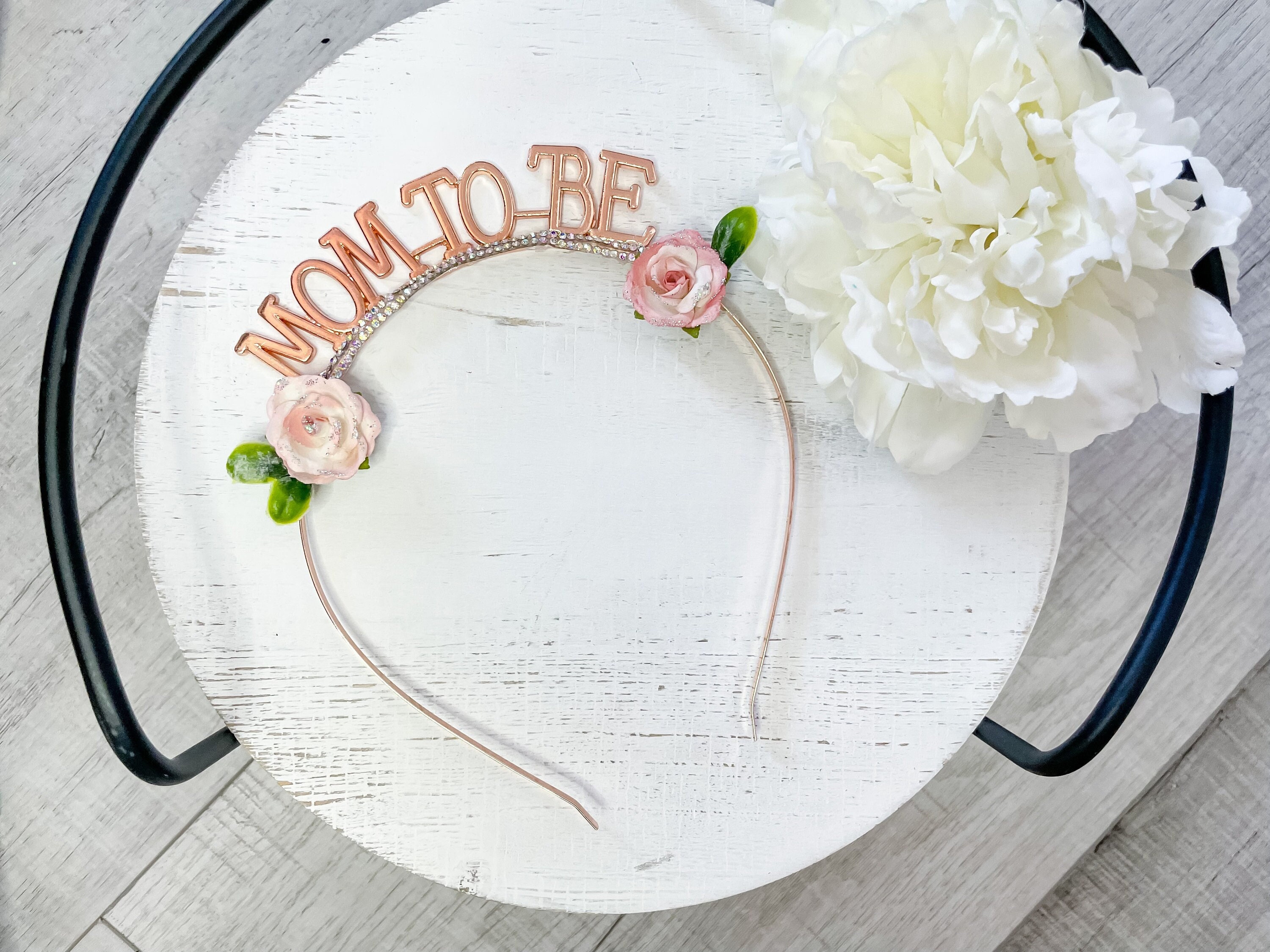 Mom to Be Baby Shower Headband, Mom to Be Head Vail for Baby  display picture 1