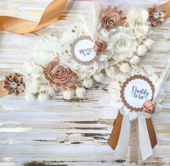 Boho Baby Shower Sash, Mommy to Be Sash, Minimalist Baby  display picture 2