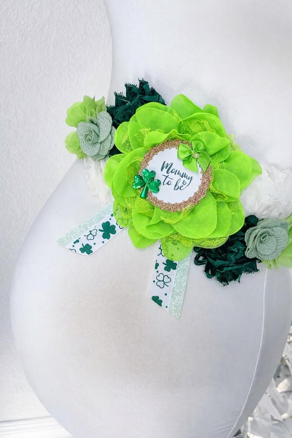 Maternity sash set 411 WeddingSteps Baby Shower, Mom to be Sash, Maternity Sash  main image 4