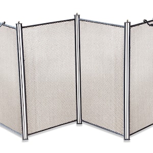Large Elegant Fireplace Screen | Handmade, New | 38&quot; to 55&quot; Wide | 24.6&quot; Tall