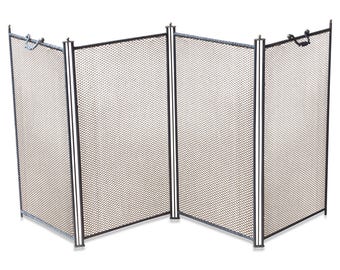 Large Elegant Fireplace Screen | Handmade, New | 38" to 55" Wide | 24.6" Tall