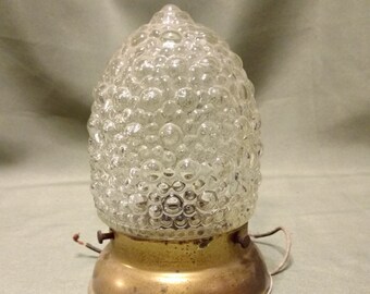 Vintage Acorn Ceiling Light Shade and Fixture