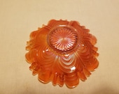 Rare Fenton Marigold Bowl Cut Arcs Reverse Drapery