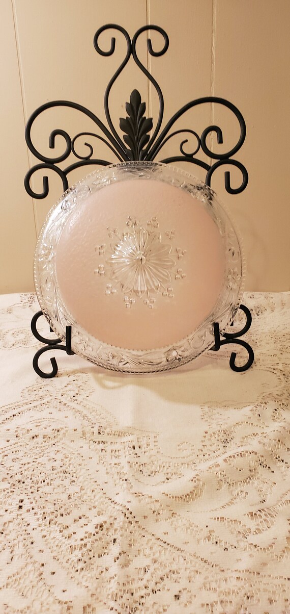 Vintage Art Deco Glass Ceiling Light Shade Blush Pink