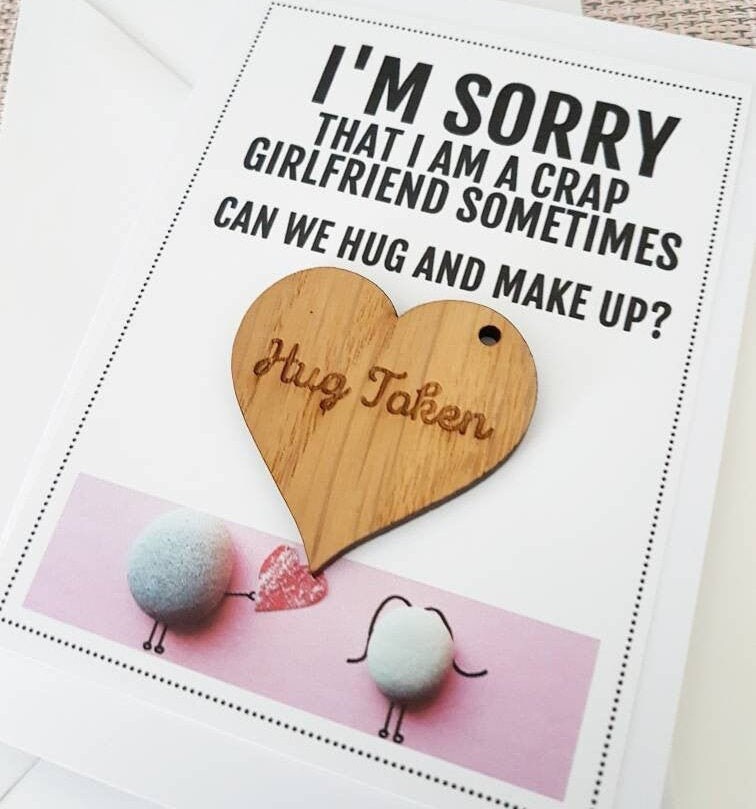 Sorry Card Boyfriend Sorry Gift I Am Sorry Apology Gift Etsy