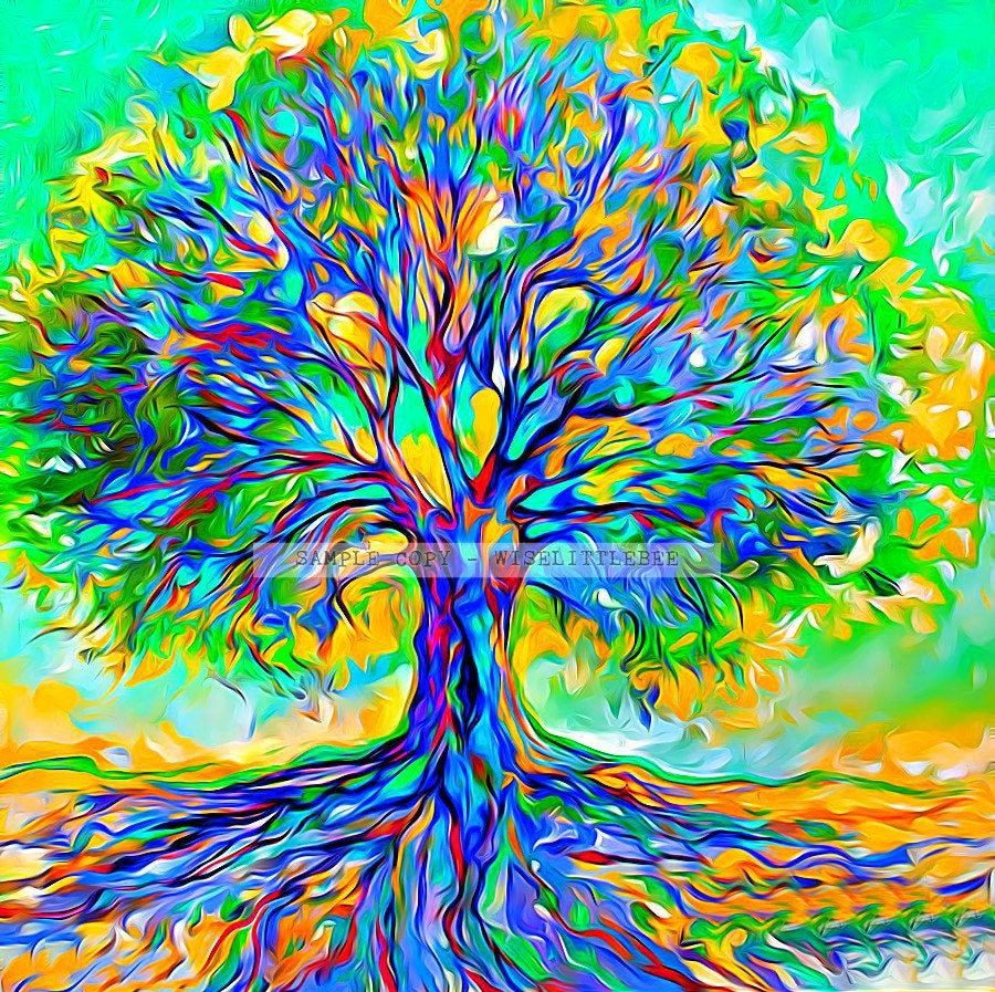 Tree of Life Digital Art Print Digital Download Etsy