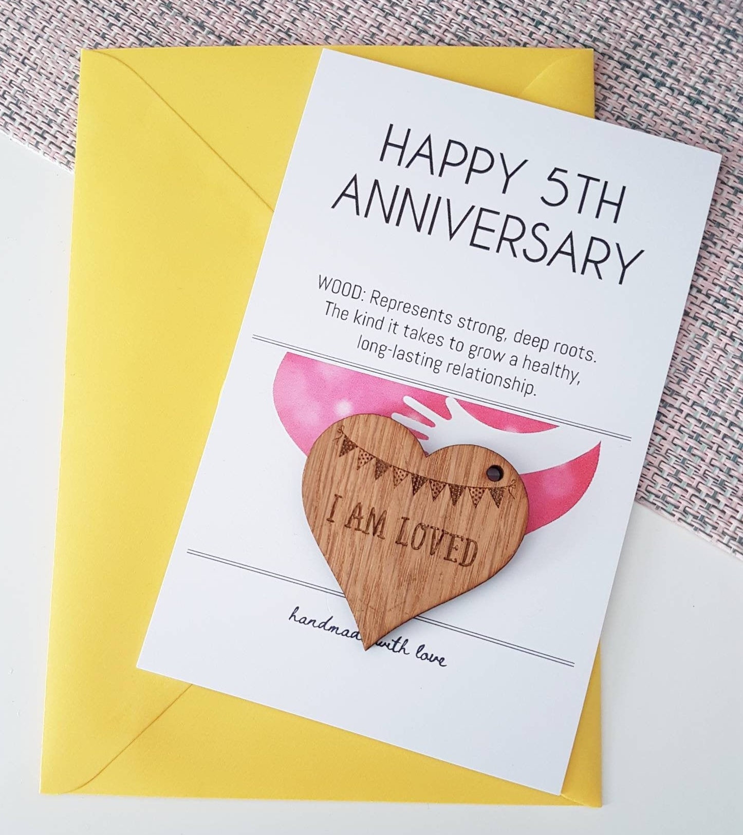 5. Jahrestag Karte und Geschenk Mann Geschenk Frau Karte Etsy