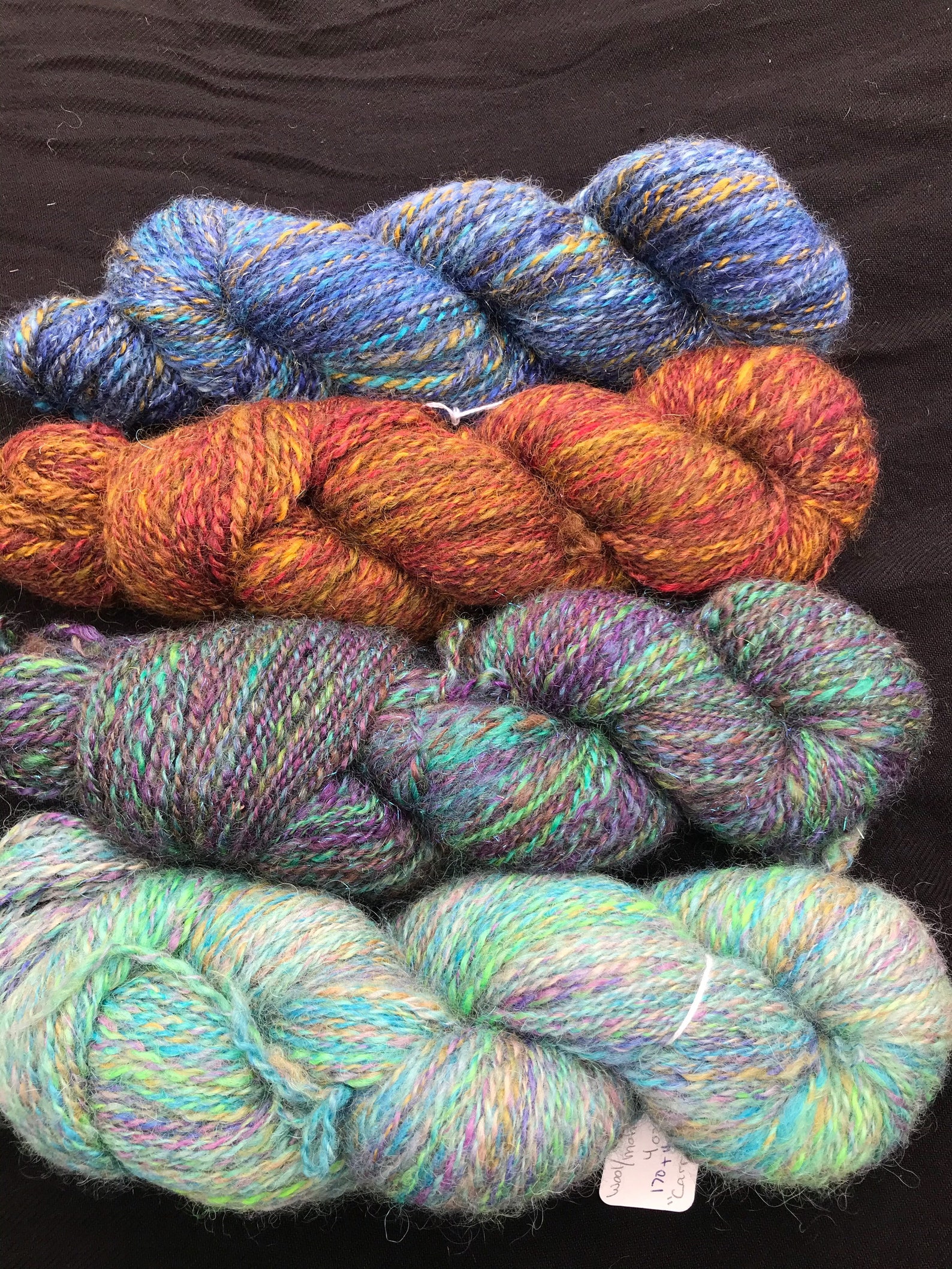 Hand Spun Wool/Mohair Blend Yarn Etsy