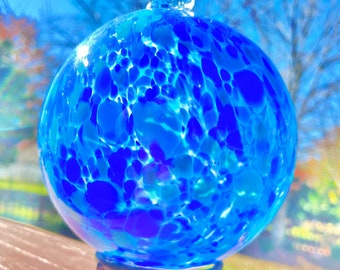 XL 5” Art Glass Sphere Orb Friendship Ball Gazing Ball Bowl Filler Suncatcher