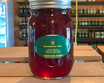 Fresh Strawberry Jam, Handmade, Small Batch, Farm Fresh