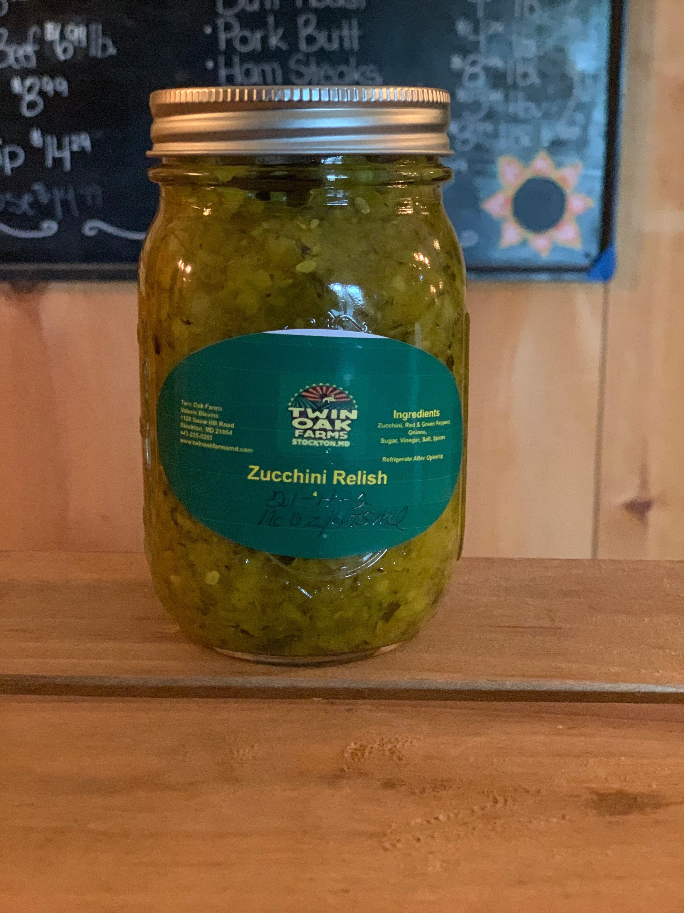 Zucchini Relish Farm Fresh Handmade Small Batch Relish Etsy