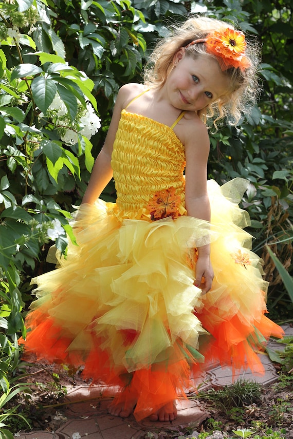 Autumn Fairy Flower Headband Pixie Orange Dress Up Halloween Costume Accessory