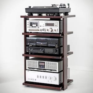 Custom Audio Rack | Bespoke Stereo Cabinet | Handmade Hifi Rack | Turntable Stand