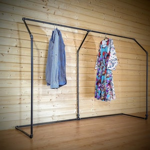 Free Standing Clothes Rack Collapsible Clothing Rack / - Etsy