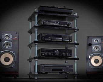 Supporto per giradischi / Supporto per giradischi / Rack audio con ripiani regolabili