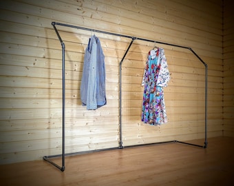 Free standing clothes rack - collapsible clothing rack / retail display