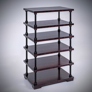 Audio Rack With Adjustable Shelf Height / Record Player Stand ...