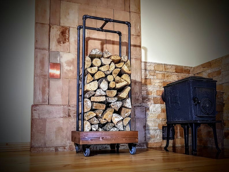 Firewood rack Firewood holder Log storage Firewood storage Etsy