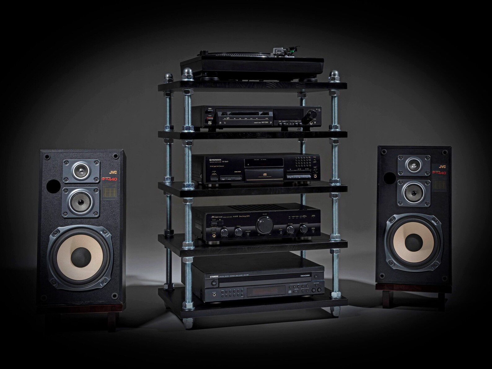 Record Player Stand / Turntable Stand / Audio Rack With Adjustable ...