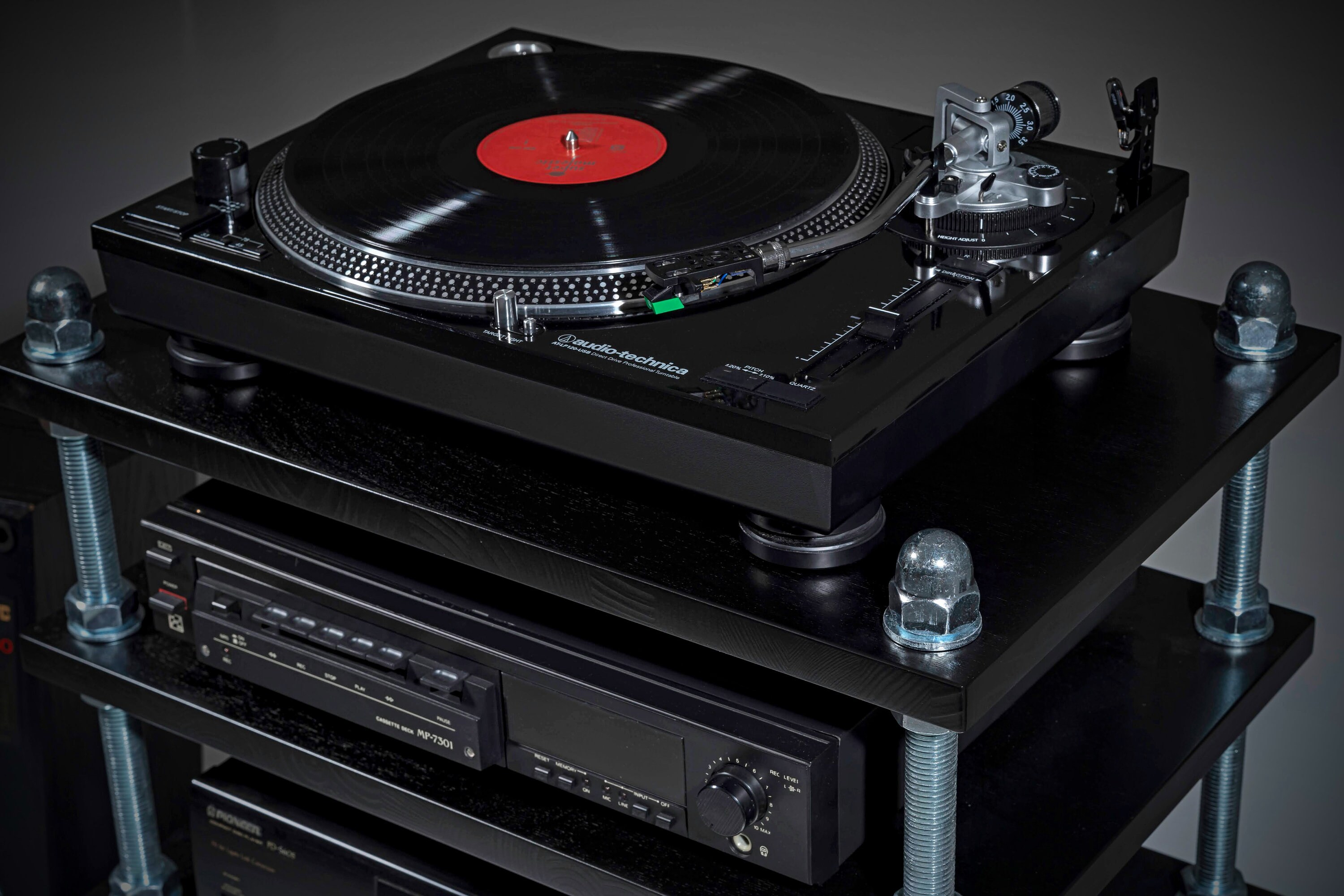 Turntable Base Rack Record Player Stand / Turntable Stand / Audio Rack With Adjustable ...