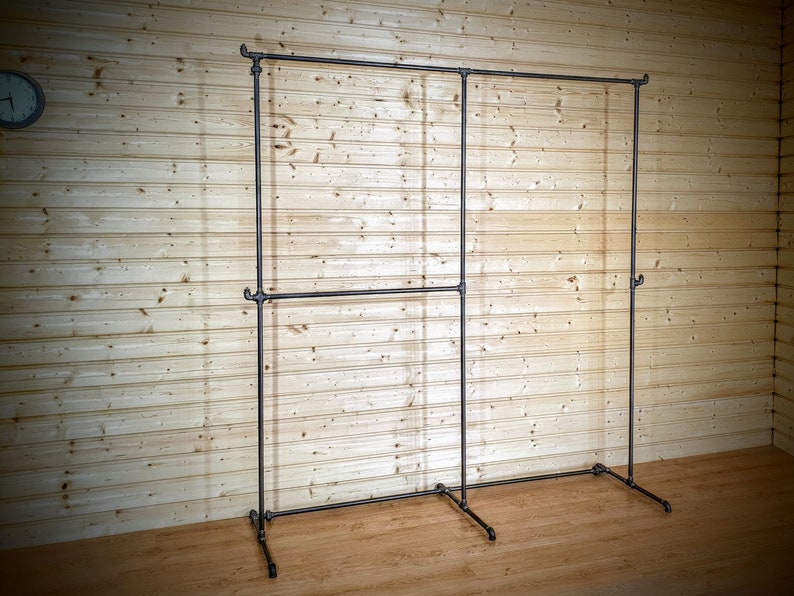 Free Standing Clothes Rack With Additional Hooks Retail - Etsy
