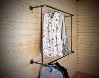 Store fixture, Retail fixture, Retail display, Industrial garment rack, Steampunk clothes rack, Clothing rack, Garment rack, Industrial