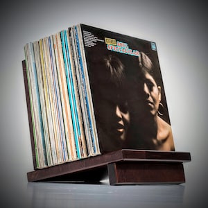Vinyl record display rack, Wooden vinyl record stand, Vinyl record display, LP Storage, Vinyl record holder, Record holder stand