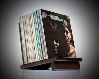 Vinyl record display rack, Wooden vinyl record stand, Vinyl record display, LP Storage, Vinyl record holder, Record holder stand